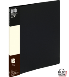 Teczka ofertowa 9002 A 20 koszulek GRAND czarna 120-1208