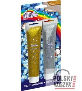 Klej brokaty Fiorello GR-BK75 B2  złoty+srebrny