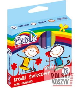 Fiorello Kredki świecowe 12 kolorów GRAND