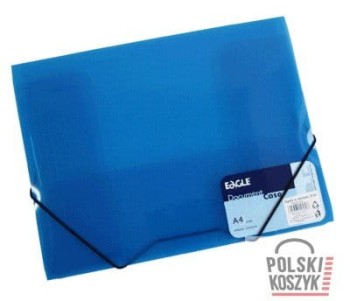Koperta Grand A4 z gumką niebieska