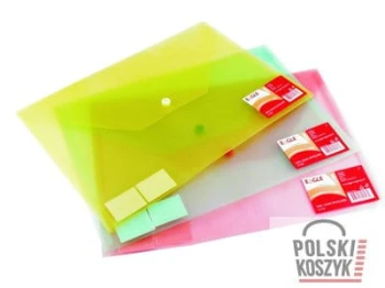 Grand Teczka kopertowa A5 na zatrzask żółta