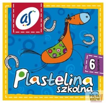 Plastelina szkolna 'AS' 6 kolorów