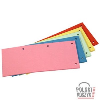 Datura Przekładki kartonowe separator 1/3 A4 100 szt pomarańcz