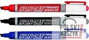 Marker DONG-A permanentny ścięta końcówka niebieski
