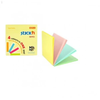 Notes samoprzylepny MAGIC PAD 76X76 mm pastel mix