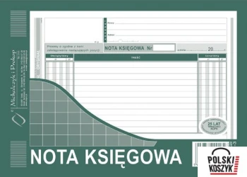 Michalczyk i Prokop 416-3 Nota Księgowa A5 80 kartek