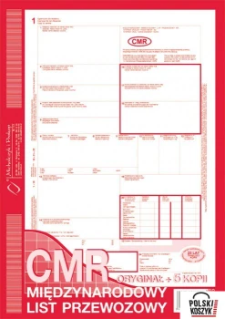 800-3N CMR A4 78kartek 1+5 numerowany międzynarodowy list przewozowy MICHALCZYK I PROKOP