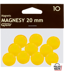 Magnesy 20mm GRAND żółte     (10)^ 130-1691