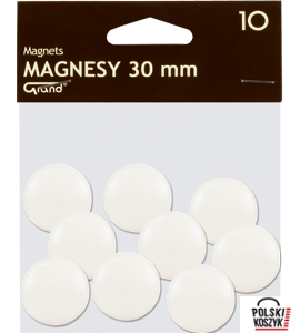 Magnesy 30mm GRAND biała (10)^ 130-1693
