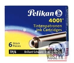 Naboje PELIKAN krótkie TP/6 nieb-czarne