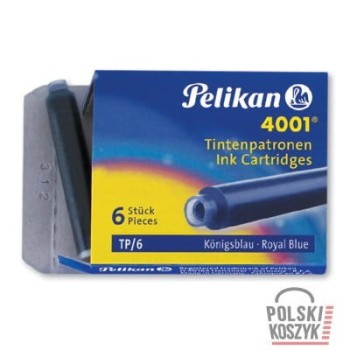 Naboje PELIKAN krótkie TP/6 czarne