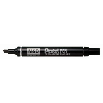 Marker gruby wodoodporny PENTEL ścięta końcówka Czarny