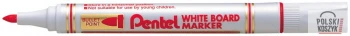 Marker do tablic PENTEL okrągła końcówka, dł.linii 250 m Czerwony