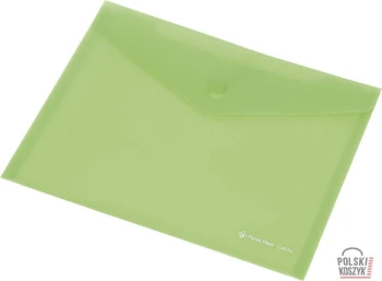 Panta Plast Teczka kopertowa DL FOKUS przezroczysta zielona
