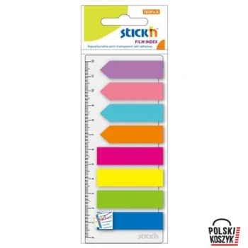 Stick'n Zakładki indeksujące neon 8 x 25 szt. Paski + Strzałki + Linijka