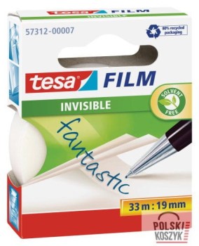 Taśma biurowa TESA Invisible 33m x19mm