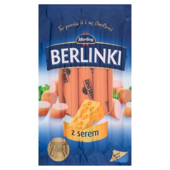 Morliny Berlinki z serem Parówki 250 g