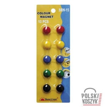 Argo Magnesy kolorowe WF-15 10 szt.