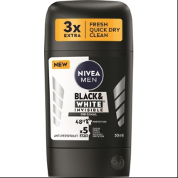 Nivea Men Black&amp;White Power antyperspirant w sztyfcie 50 ml