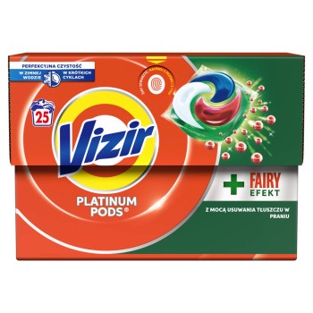 Vizir Platinum PODS + Fairy Effect Kapsułki do prania 25 szt.