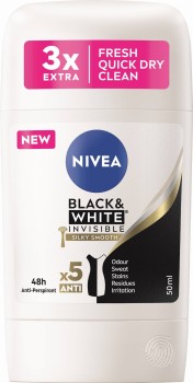 Nivea Black &amp; White Silky Smooth Antyperspirant stick 50 ml