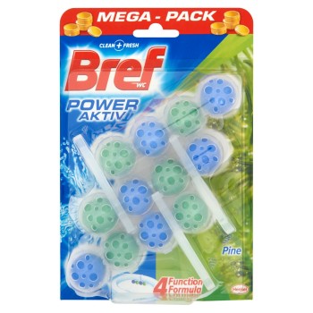 Bref WC Power Aktiv Morska bryza Zawieszka do muszli WC 3 x 50 g