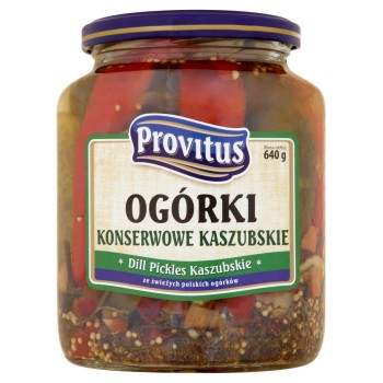Provitus Ogórki konserwowe kaszubskie 640 g