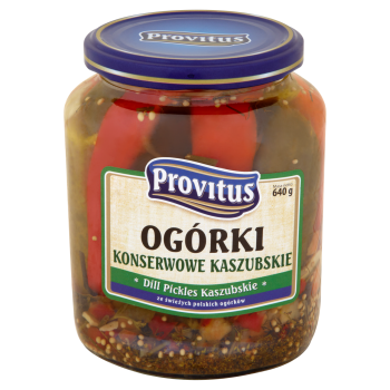 Provitus Ogórki konserwowe kaszubskie 640 g