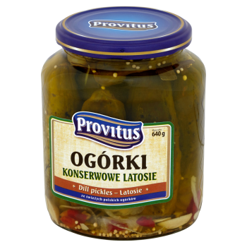Provitus Ogórki konserwowe latosie 640 g