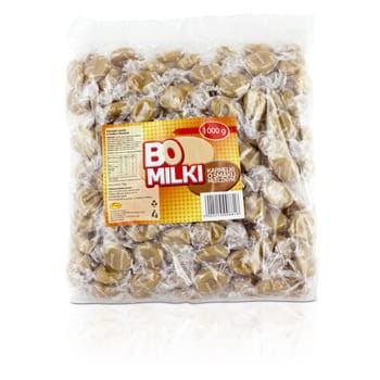 Bałtyk Karmelki o smaku mlecznym Bomilki 1 kg