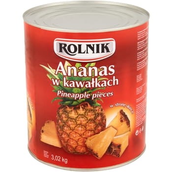 Rolnik Ananas w kawałkach 3100 ml