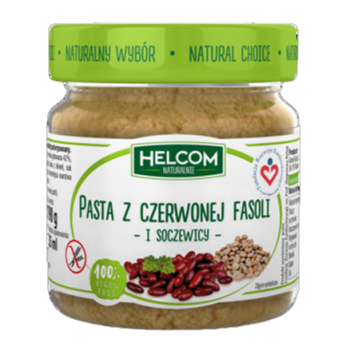 Helcom Pasta z czerwonej fasoli i soczewicy 190 g