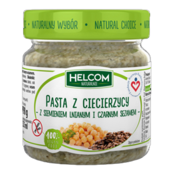 Helcom Pasta z ciecierzycy z siemieniem i sezamem 190 g