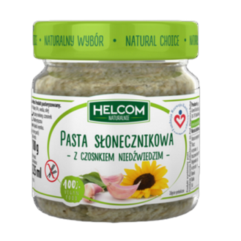 Helcom Pasta Ze Słonecznika Z Czosnkiem Niedźwiedzim 180 g