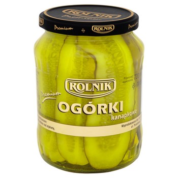 Rolnik Premium Ogórki kanapkowe 650 g