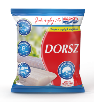 Abramczyk Dorsz filety bez skóry 450 g