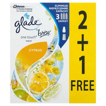 Glade by Brise One Touch Mini Spray Cytrus Zapas do odświeżacza powietrza 3 x 10 ml