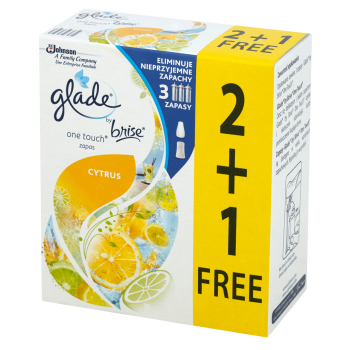 Glade by Brise One Touch Mini Spray Cytrus Zapas do odświeżacza powietrza 3 x 10 ml