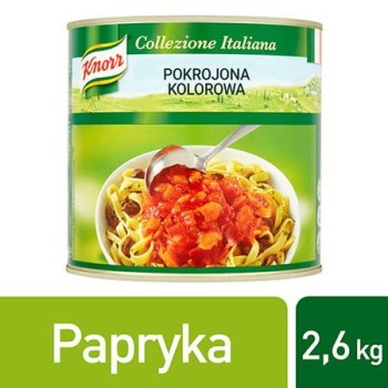 Knorr Peperonata (pokrojona kolorowa papryka w zalewie pomidorowej) 2,6 kg