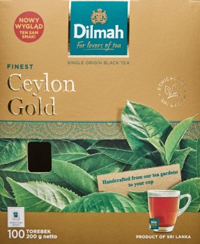 Dilmah Ceylon Gold Klasyczna czarna herbata 200 g (100 torebek)