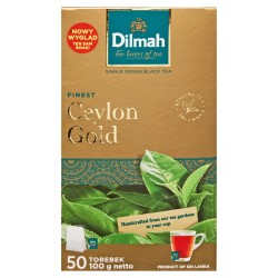 Dilmah Ceylon Gold Herbata czarna klasyczna 100 g (50 torebek)