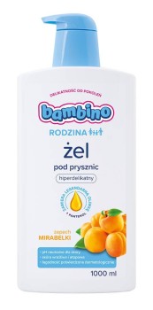 Bambino Rodzina Żel pod prysznic hiperdelikatny - Zapach Mirabelki 1000 ml