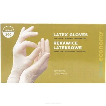 Sanix Rękawice Lateksowe Rozmiar L 100 Sztuk