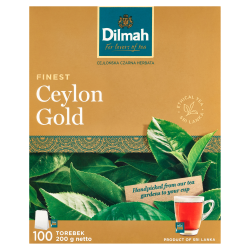 Dilmah Ceylon Gold Herbata czarna klasyczna 200 g (100 torebek)