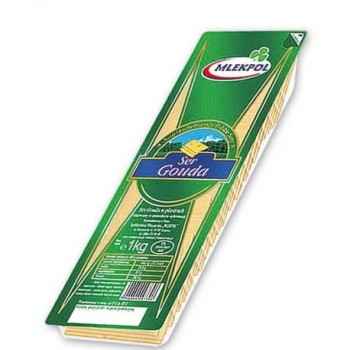 Mlekpol Ser Gouda w plastrach 1 kg