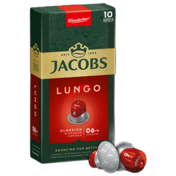 Jacobs Lungo Classico 6 Kawa Mielona 10 Kapsułek 52 G