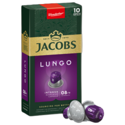 Jacobs Lungo Intenso 8 Kawa Mielona 10 Kapsułek 52 G