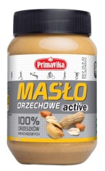 Primavika Masło orzechowe active 100% orzeszków arachidowych 470 g