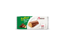 Balconi Rollino Nocciola rolki biszkoptowe z kremem z orzechów laskowych w polewie 222 g