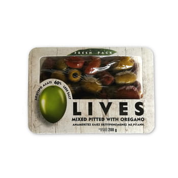 Oliwki Zielone I Kalamata Marynowane - Drylowane / Fresh Pack 200G Lyrakis Family